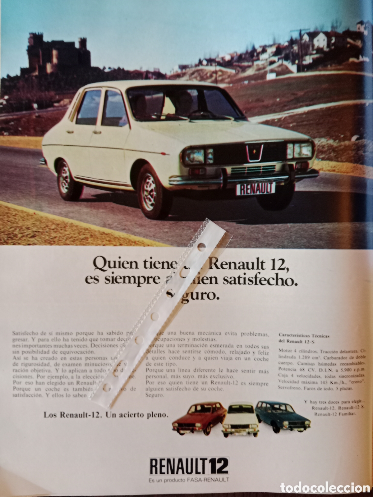 Otros Art&iacute;culos de Coleccionismo en Papel: Publicidad autom&oacute;vil Renault 12 de 1973