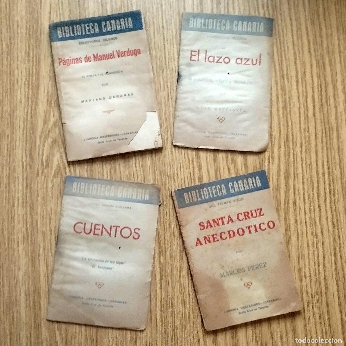 Otros Art&iacute;culos de Coleccionismo en Papel: Lote 4 LIBRITOS - BIBLIOTECA CANARIA - LIBRER&Iacute;A HESP&Eacute;RIDES | Tenerife - Canarias