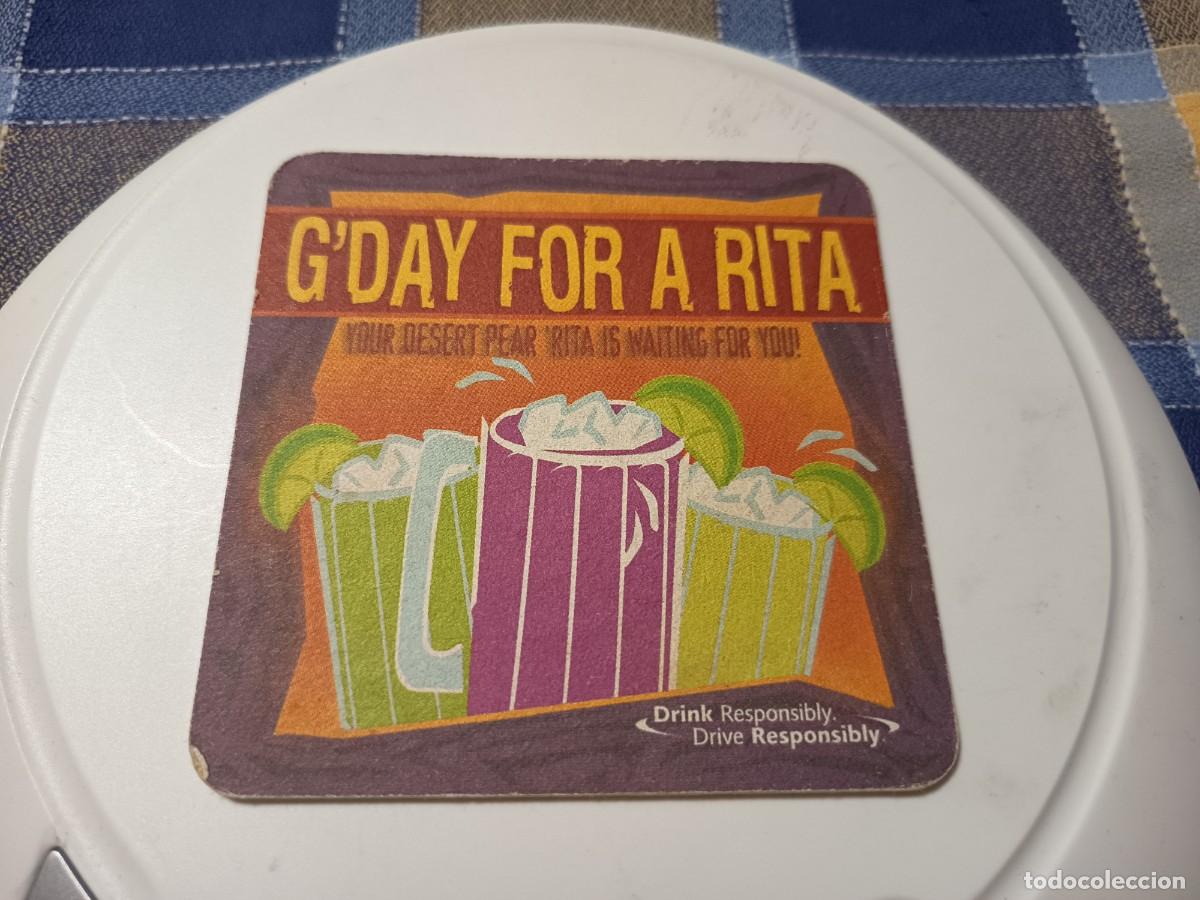Otros Art&iacute;culos de Coleccionismo en Papel: POSAVASOS A IDENTIFICAR G'DAY FOR A RITA
