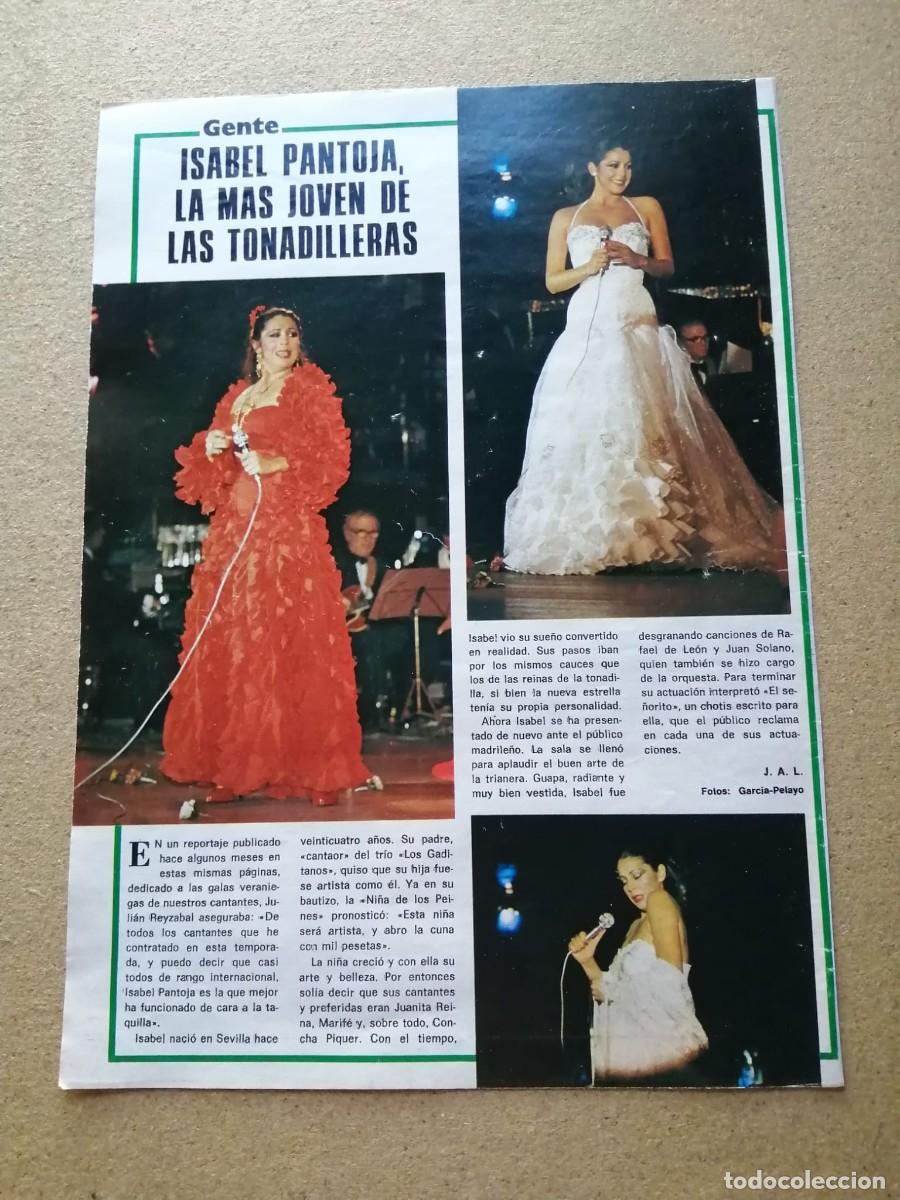 Otros Art&iacute;culos de Coleccionismo en Papel: REPORTAJE. ISABEL PANTOJA, LA MAS JOVEN DE LAS TONADILLERAS