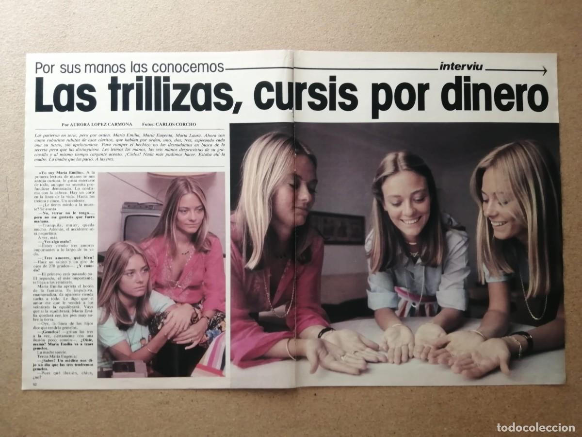 Otros Art&iacute;culos de Coleccionismo en Papel: REPORTAJE. LAS TRILLIZAS