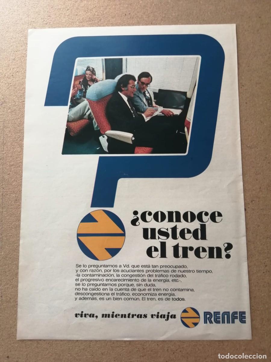 Otros Art&iacute;culos de Coleccionismo en Papel: ANUNCIO. RENFE, CONOCE USTED EL TREN?