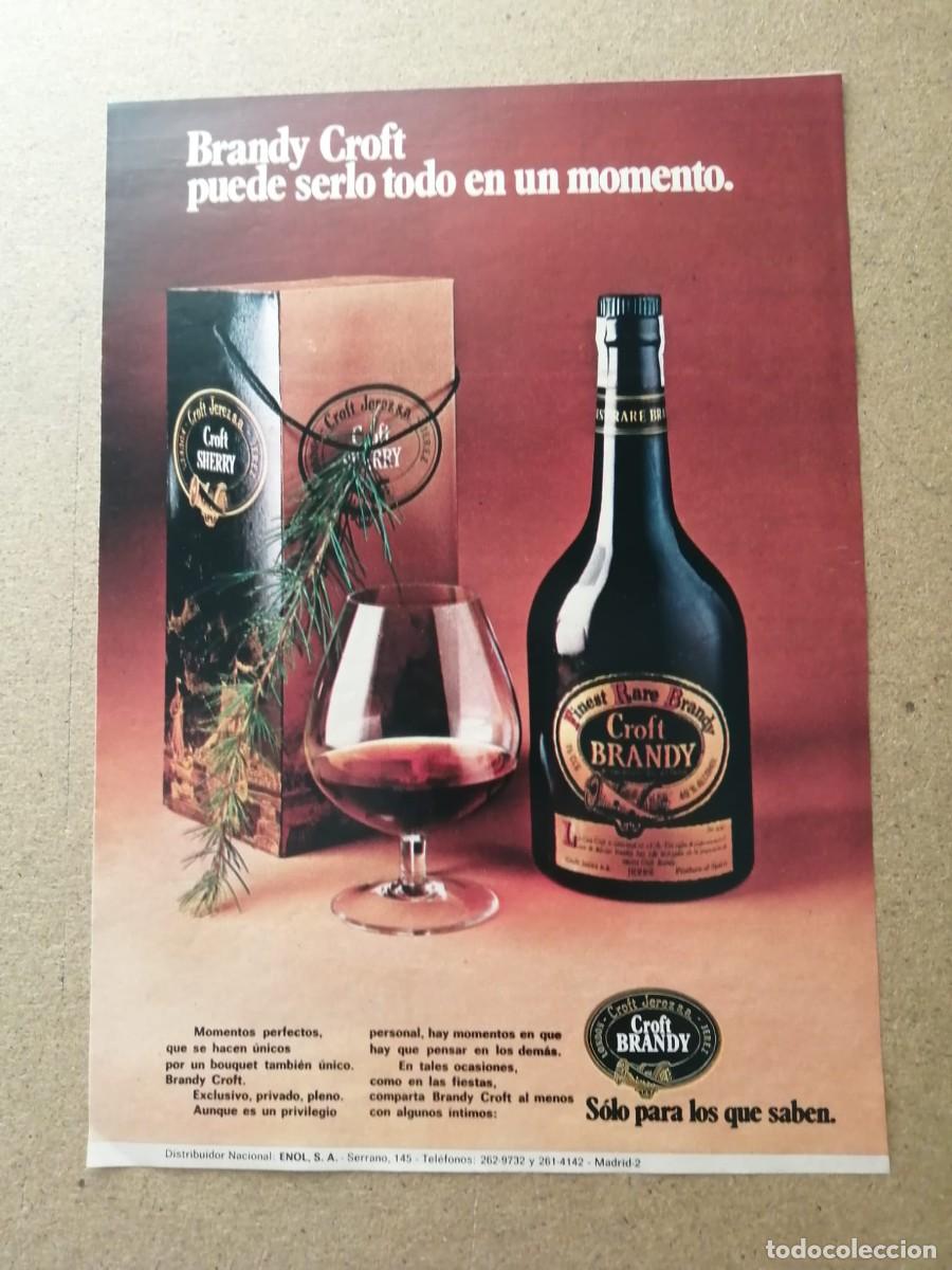 Otros Art&iacute;culos de Coleccionismo en Papel: ANUNCIO BRANDY CROFT