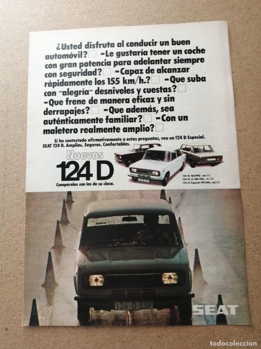 Otros Art&iacute;culos de Coleccionismo en Papel: ANUNCIO. SEAT 124 D.