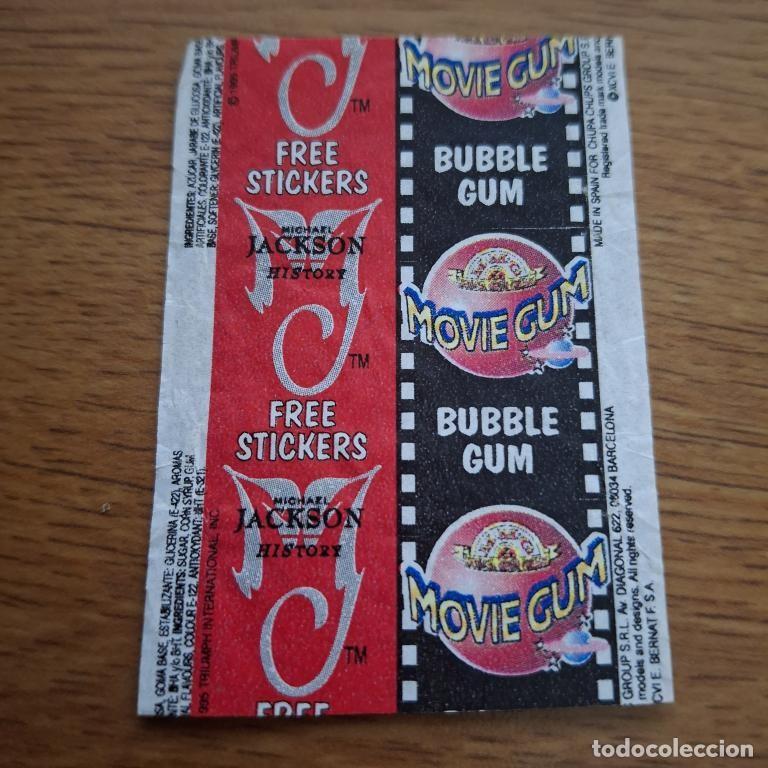 Paper Collecting Others: Envoltura de chicle Michael Jackson History Espa&ntilde;a