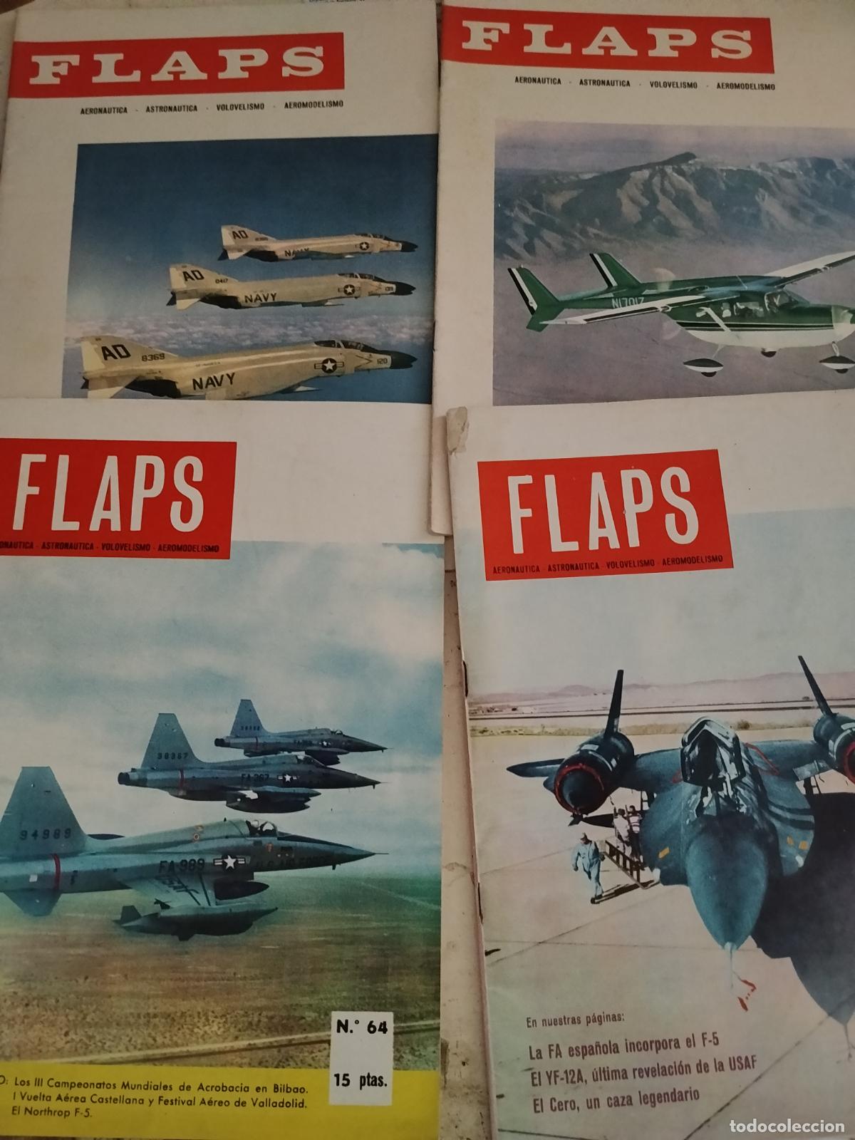 Altri oggetti di carta: FLAPS - 4 REVISTAS AVIACION