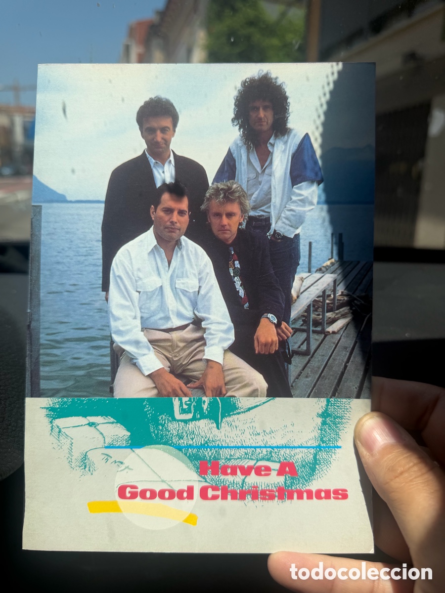 Otros Art&iacute;culos de Coleccionismo en Papel: Postal postales Queen International Fan Club 'Have A good Christmas' 1988 1988 Christmas Card