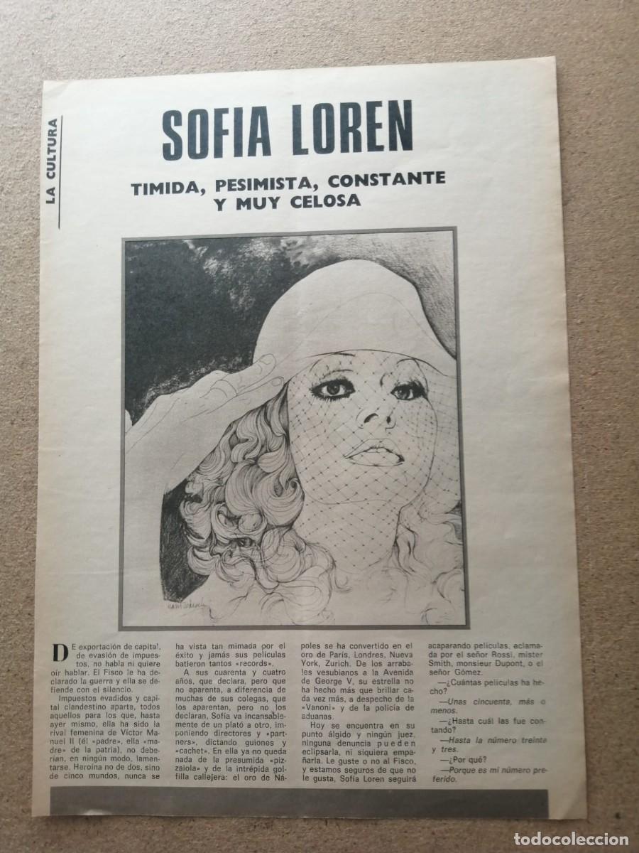 Sammelleidenschaft Andere Papierartikel: REPORTAJE. SOFIA LOREN