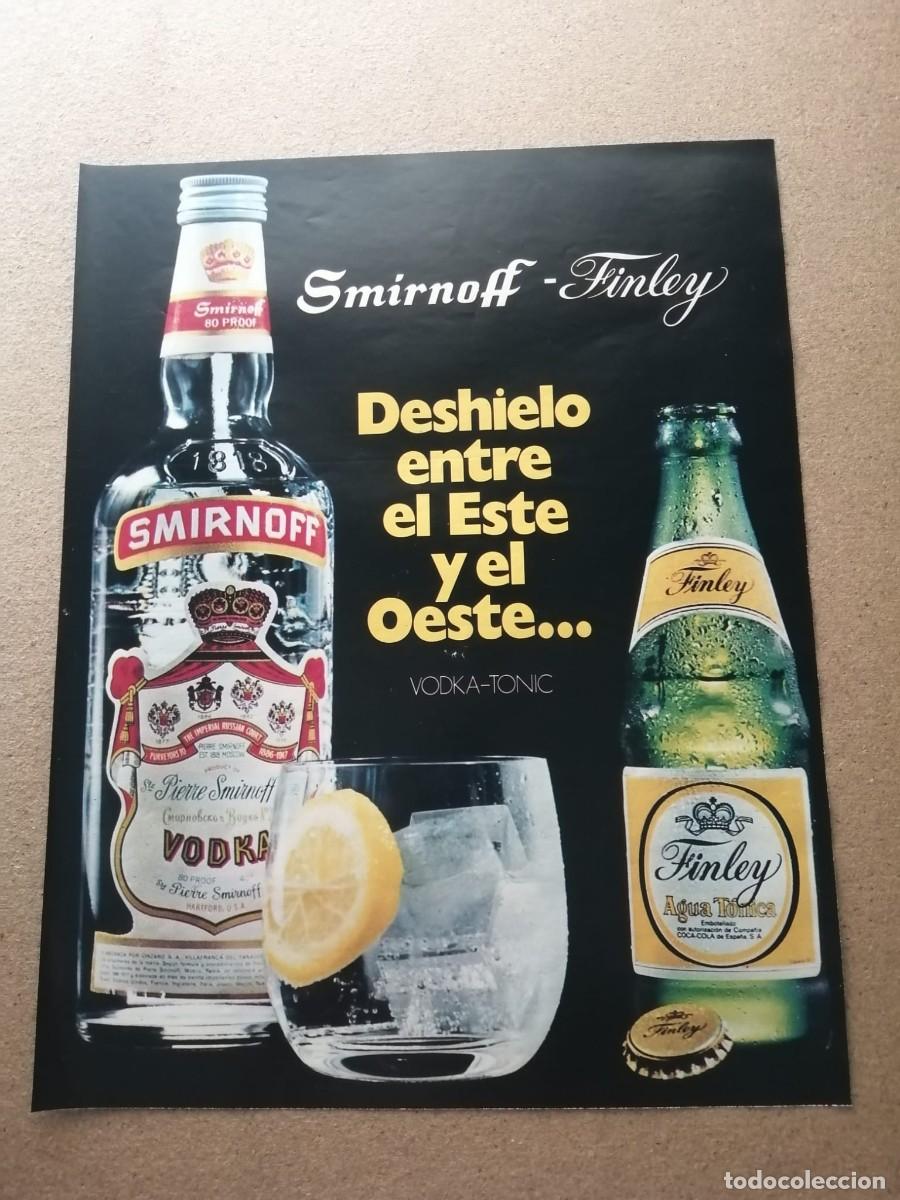 Collectionnisme Papier divers: ANUNCIO. SMIRNOFF & TONICA FINLEY