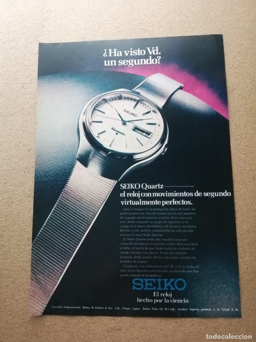 Collectionnisme Papier divers: ANUNCIO. RELOJ SEIKO