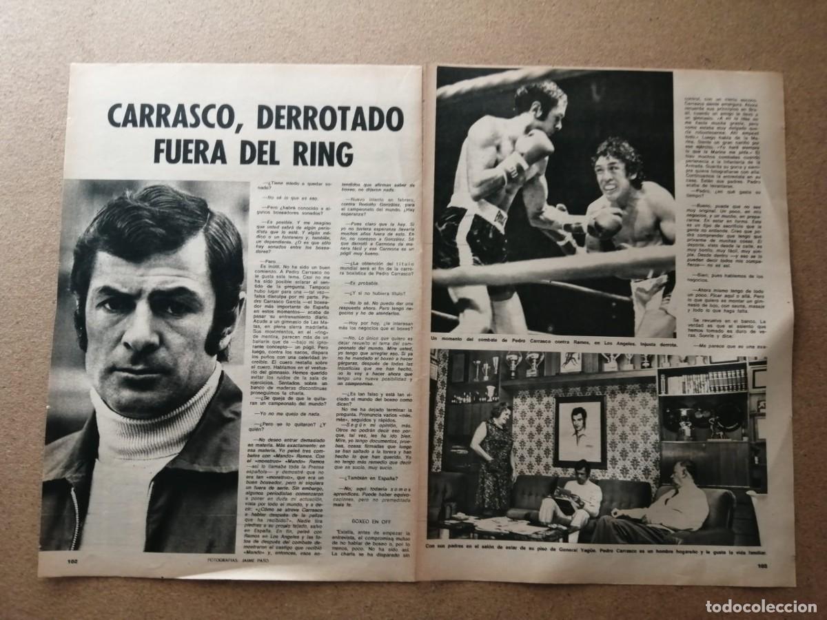 Collectionnisme Papier divers: REPORTAJE. PEDRO CARRASCO DERROTADO FUERA DEL RING
