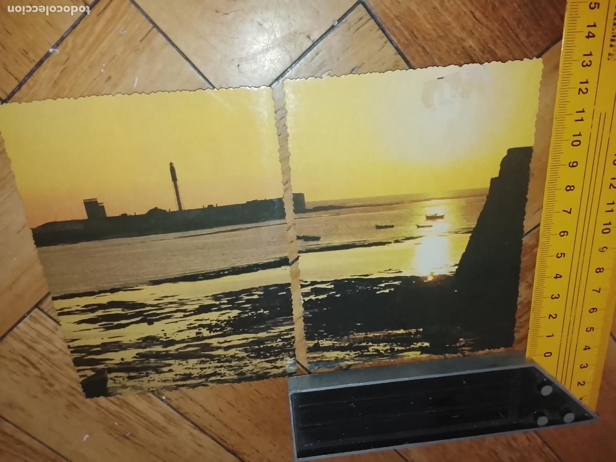 Otros Art&iacute;culos de Coleccionismo en Papel: COLLAGE IMAGEN VISTAS LA CALETA PLAYA TROQUEL CARTON . TIPO POSTAL