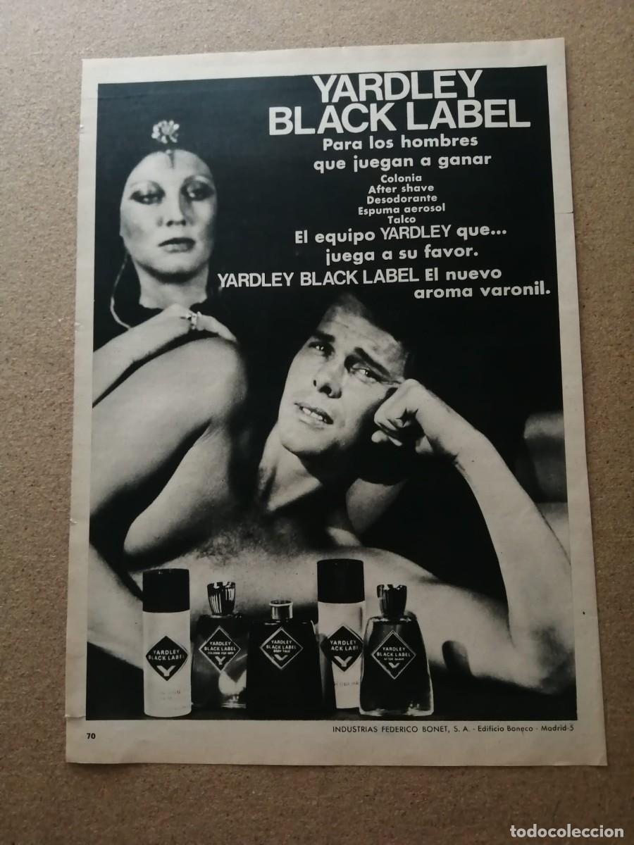 Otros Art&iacute;culos de Coleccionismo en Papel: ANUNCIO. YARDLEY BLACK LABEL