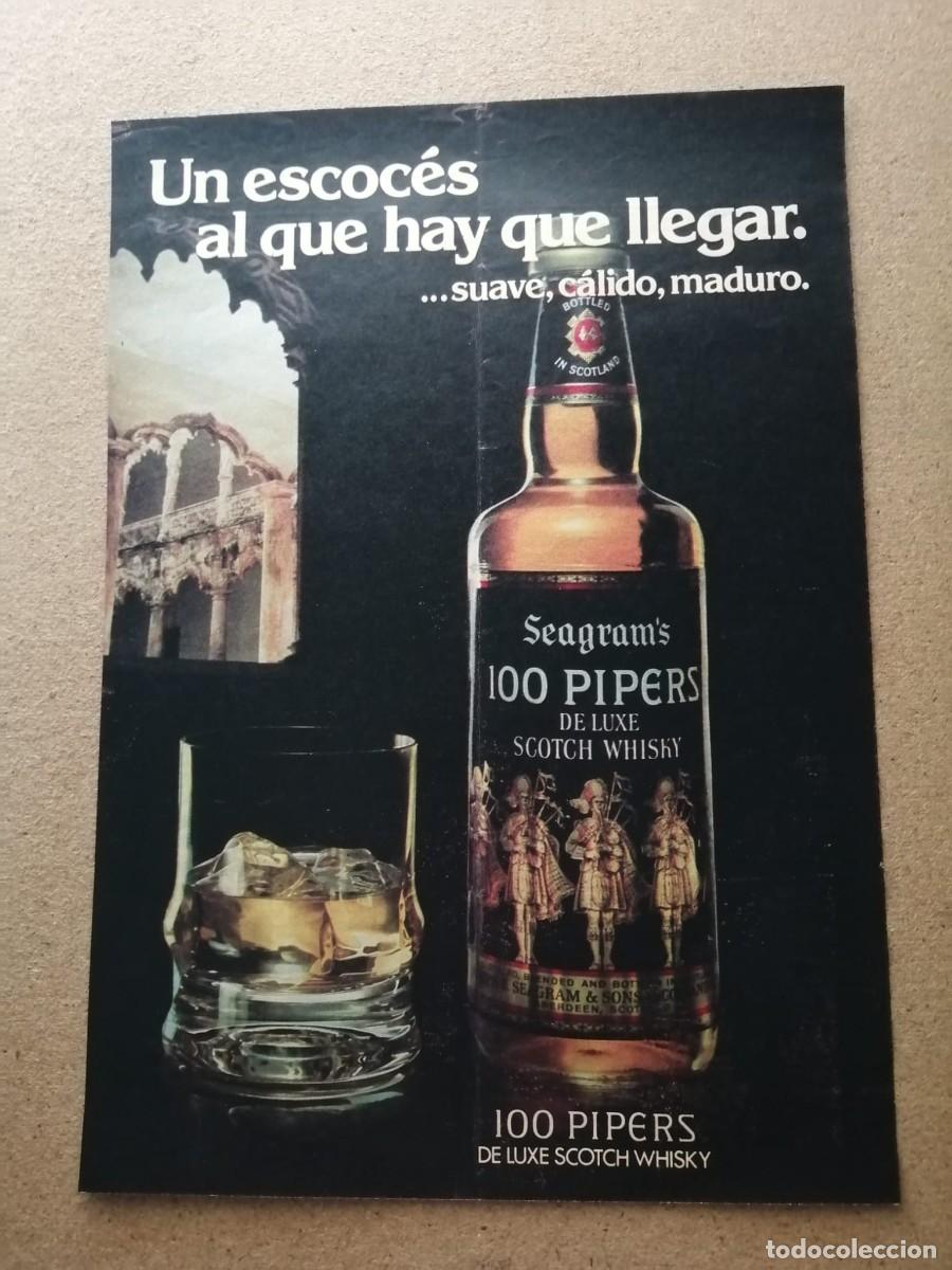 Otros Art&iacute;culos de Coleccionismo en Papel: ANUNCIO. WHISKY 100 PIPERS