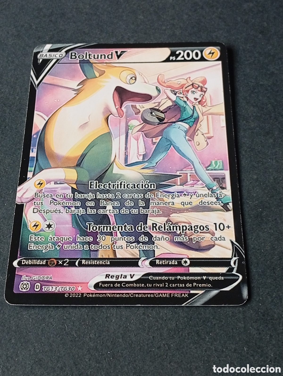 Otros Art&iacute;culos de Coleccionismo en Papel: Carta Pok&eacute;mon Boltund V