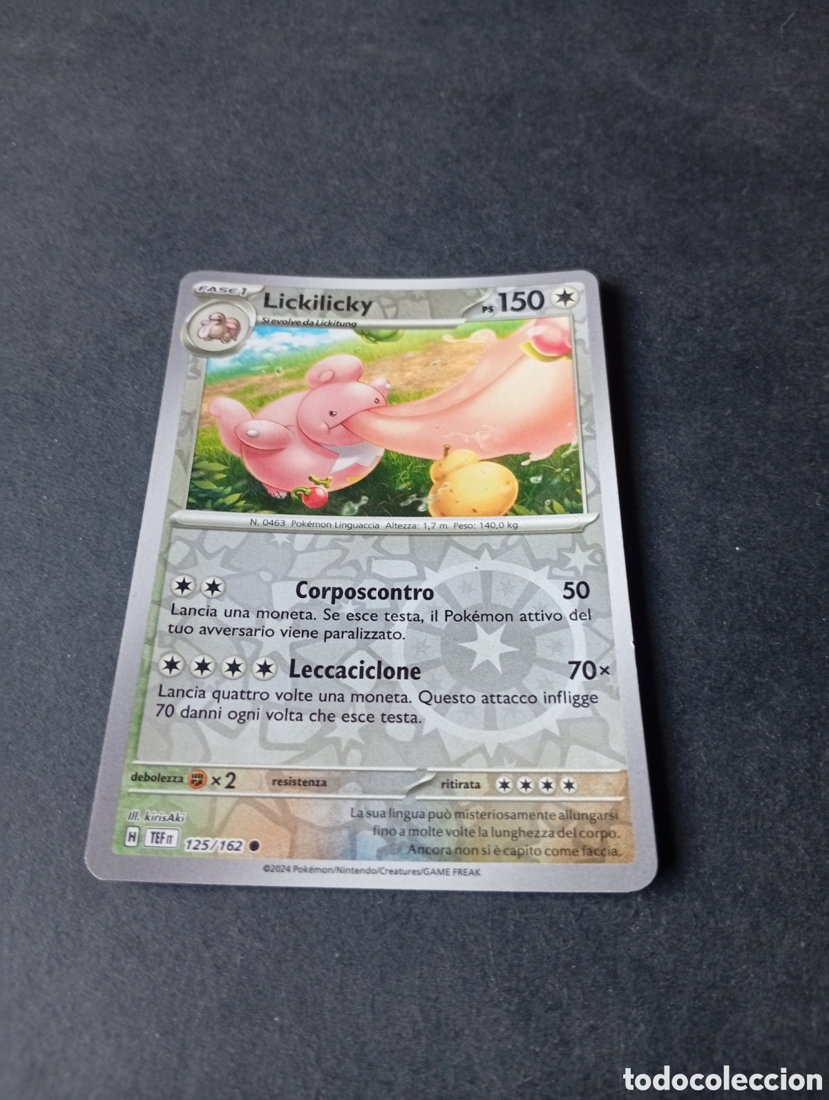 Otros Art&iacute;culos de Coleccionismo en Papel: Carta Pok&eacute;mon Lickilickh