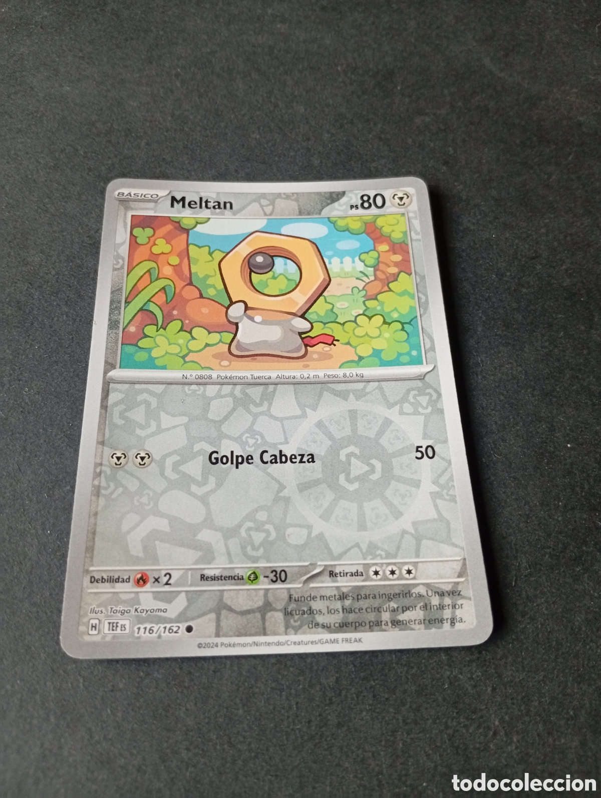 Otros Art&iacute;culos de Coleccionismo en Papel: Carta Pok&eacute;mon Meltan