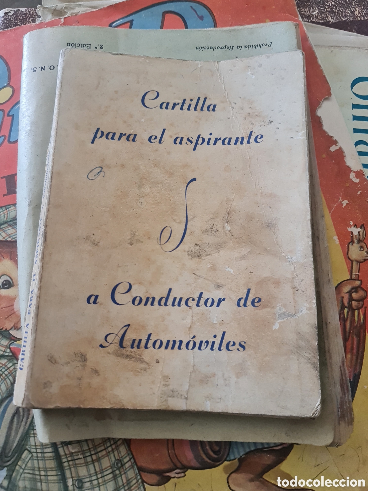Otros Art&iacute;culos de Coleccionismo en Papel: Antiguo manual autoescuela (1960) - Cartilla de Conductor