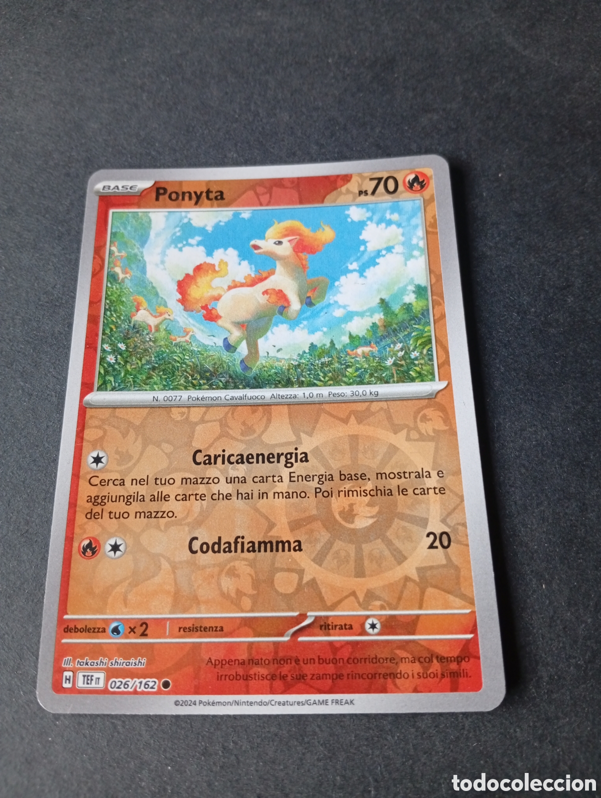 Otros Art&iacute;culos de Coleccionismo en Papel: Carta Pok&eacute;mon Ponyta...