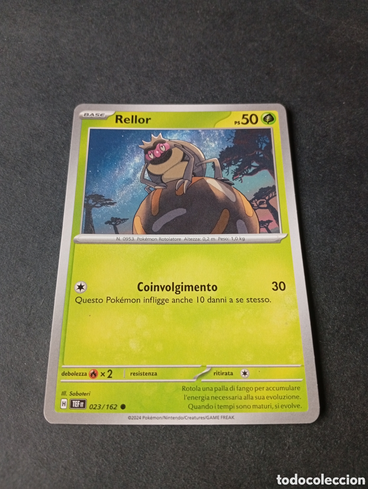 Otros Art&iacute;culos de Coleccionismo en Papel: Carta Pok&eacute;mon Rellor......