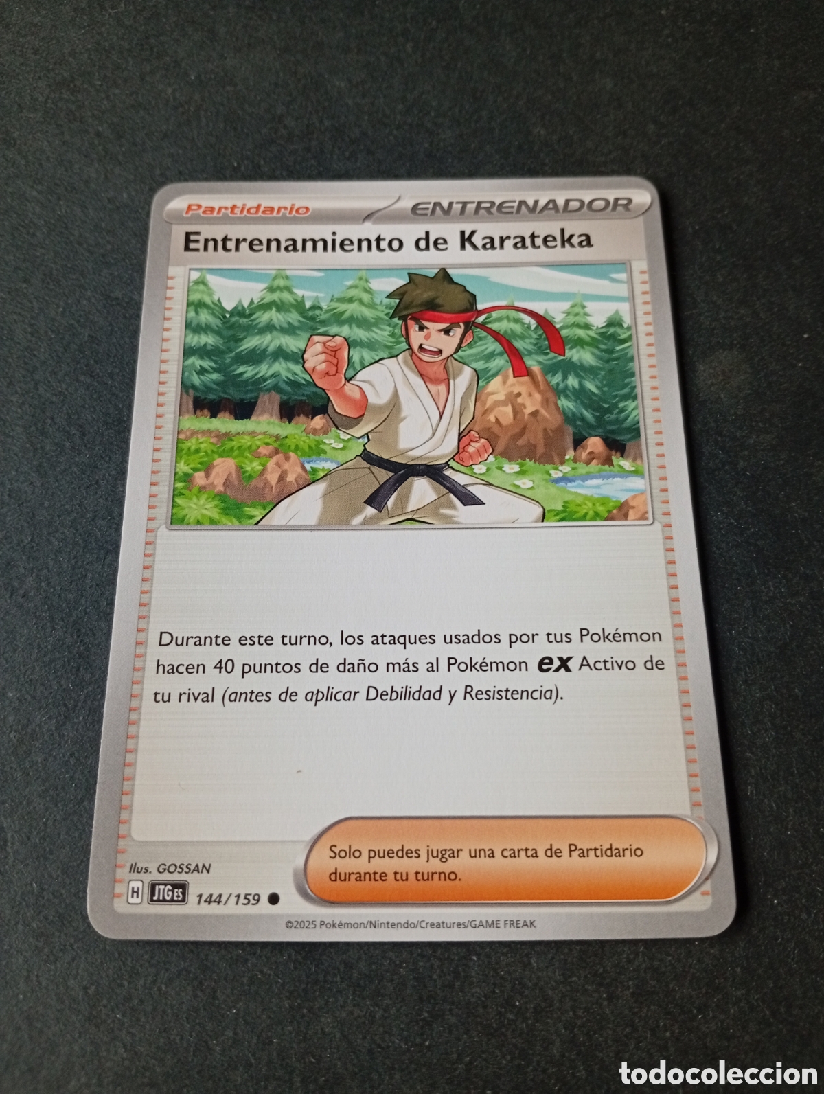 Otros Art&iacute;culos de Coleccionismo en Papel: Carta Pok&eacute;mon entrenamiento de Karateka