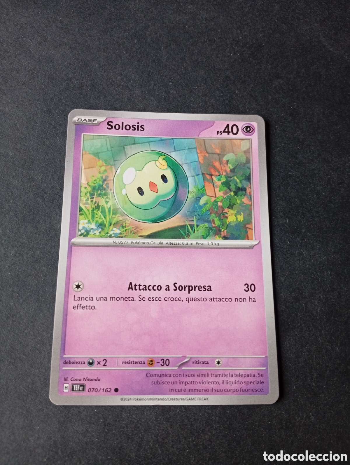 Otros Art&iacute;culos de Coleccionismo en Papel: Carta Pok&eacute;mon Solosis.....
