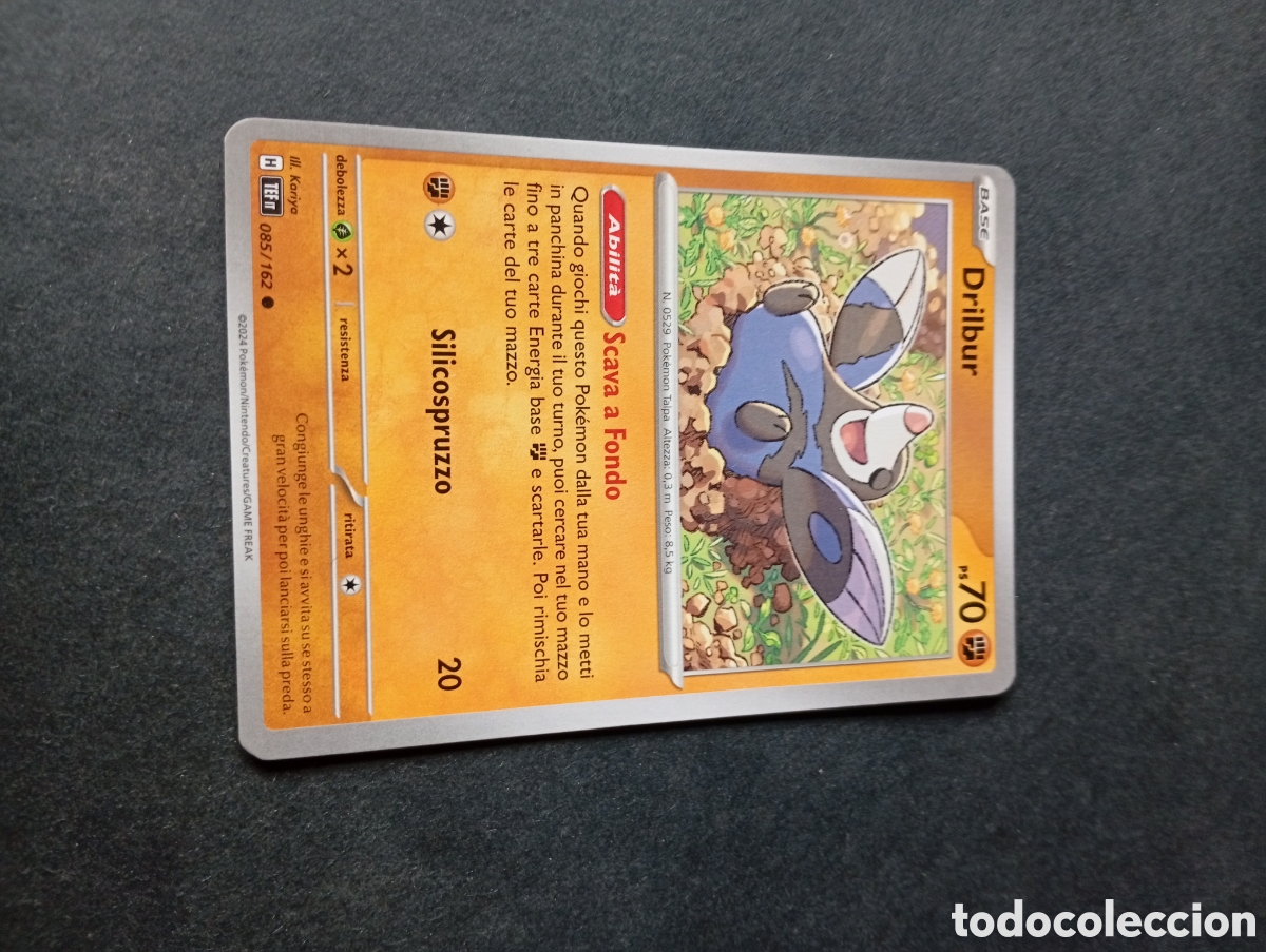 Otros Art&iacute;culos de Coleccionismo en Papel: Carta Pok&eacute;mon drilbur...