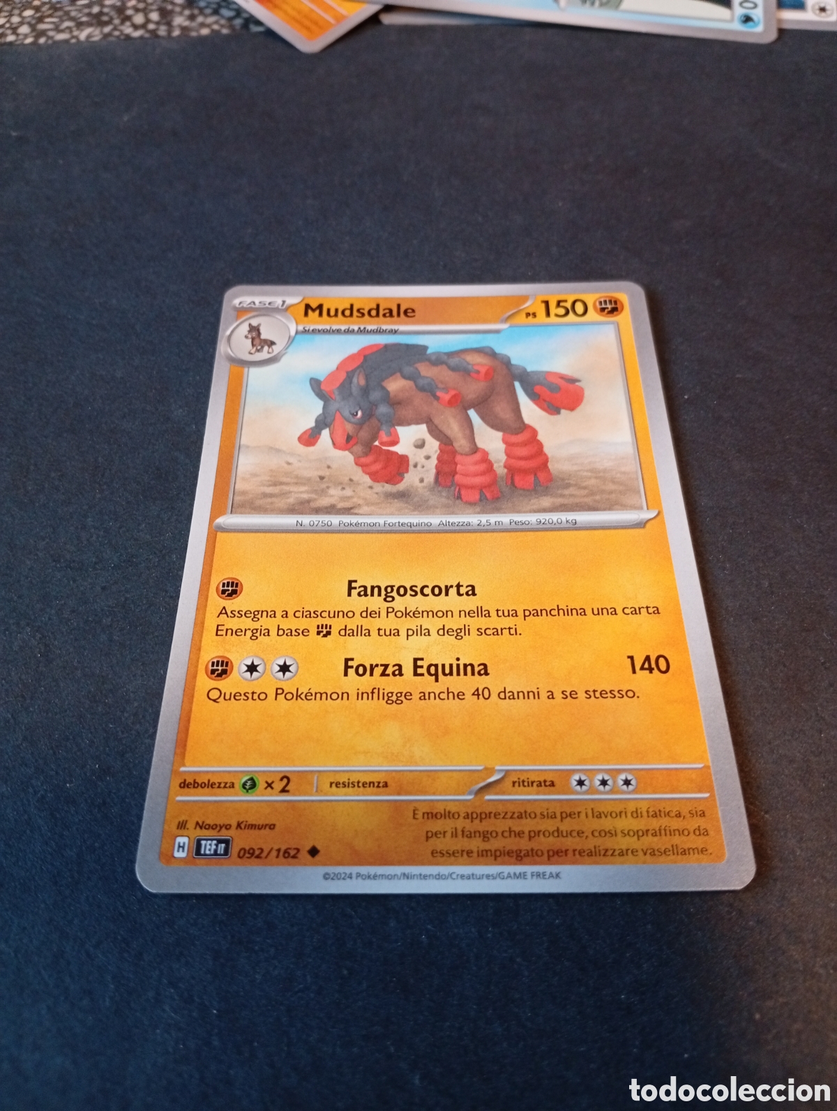 Otros Art&iacute;culos de Coleccionismo en Papel: Carta Pok&eacute;mon Mudsdale