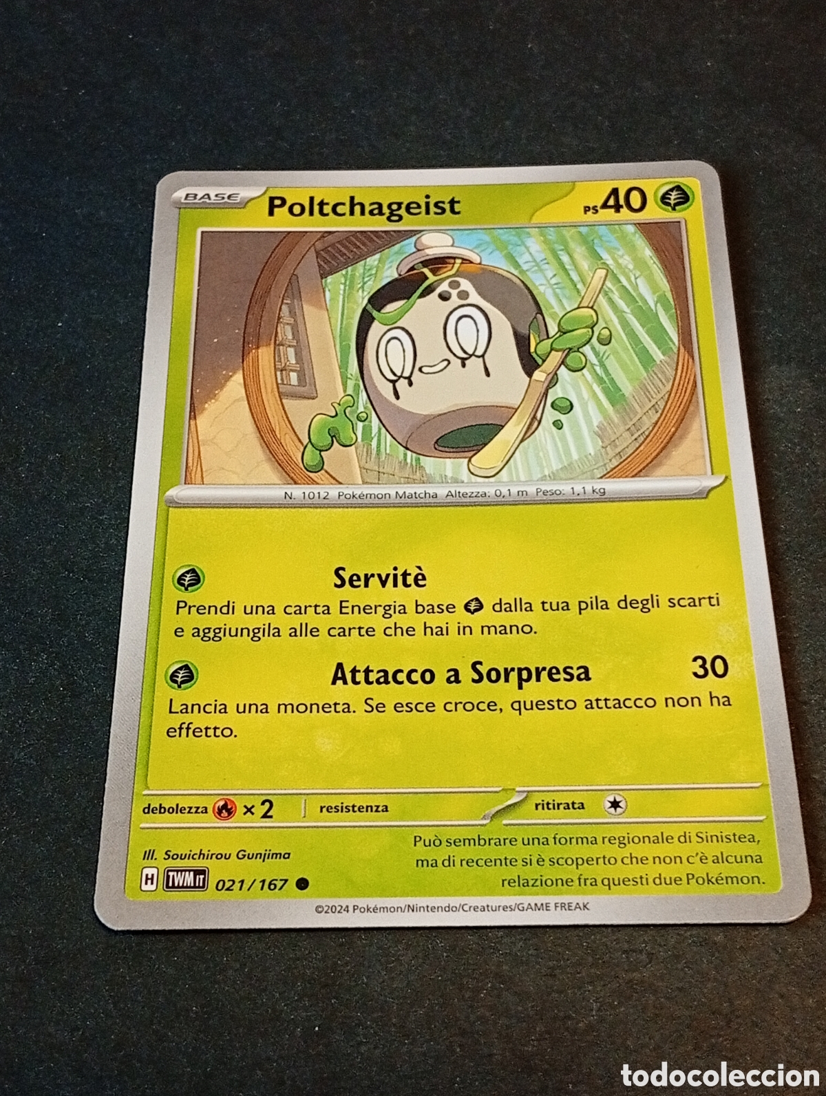 Otros Art&iacute;culos de Coleccionismo en Papel: Carta Pok&eacute;mon poltchageist