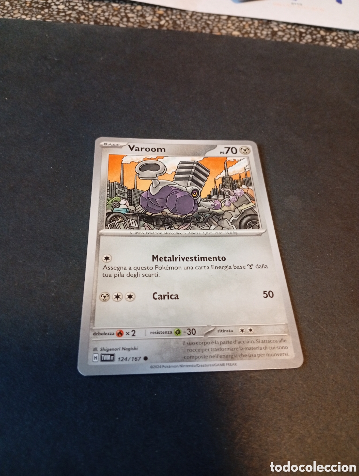 Otros Art&iacute;culos de Coleccionismo en Papel: Carta Pok&eacute;mon Varoom...