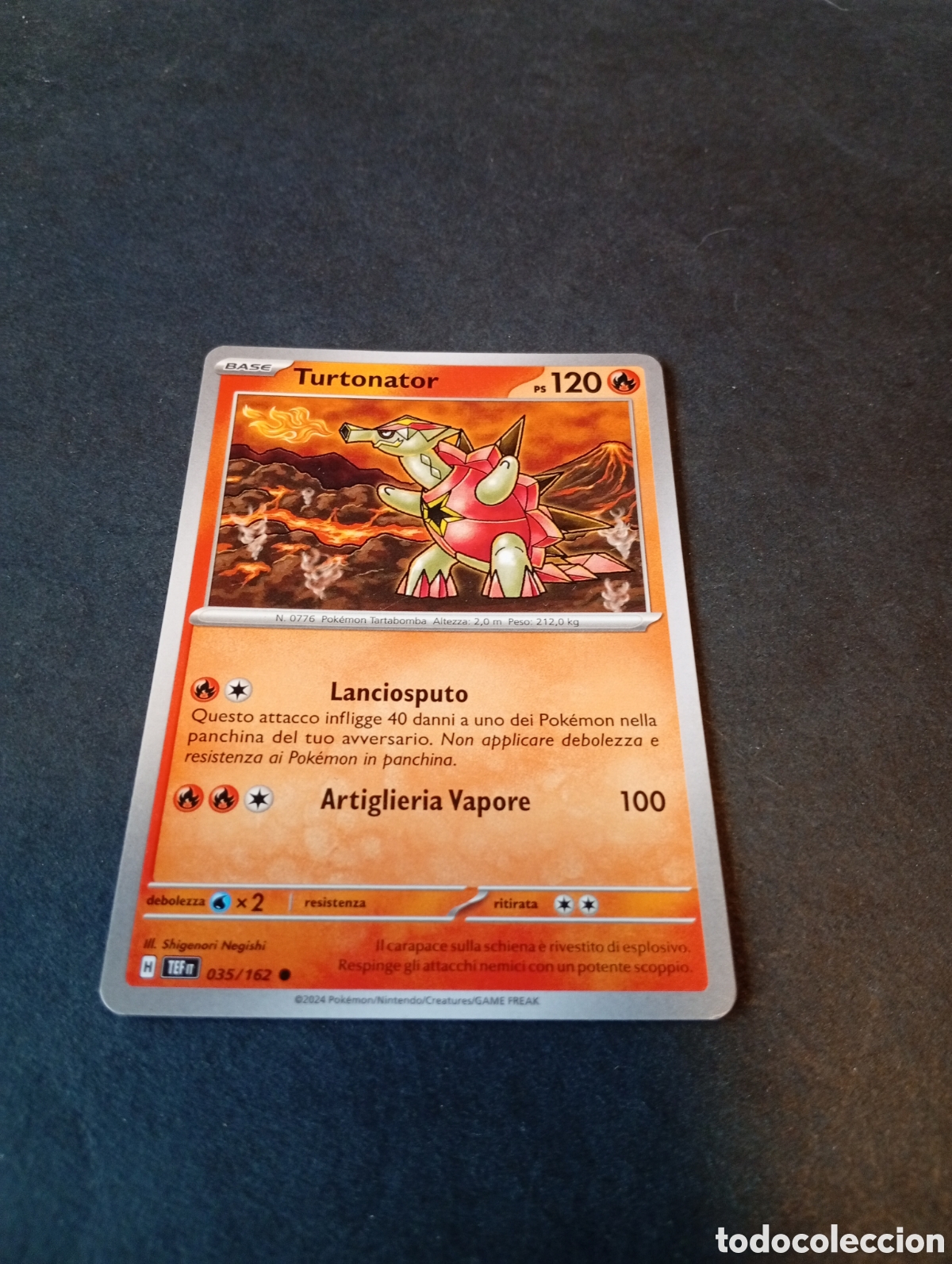 Otros Art&iacute;culos de Coleccionismo en Papel: Carta Pok&eacute;mon turtonator
