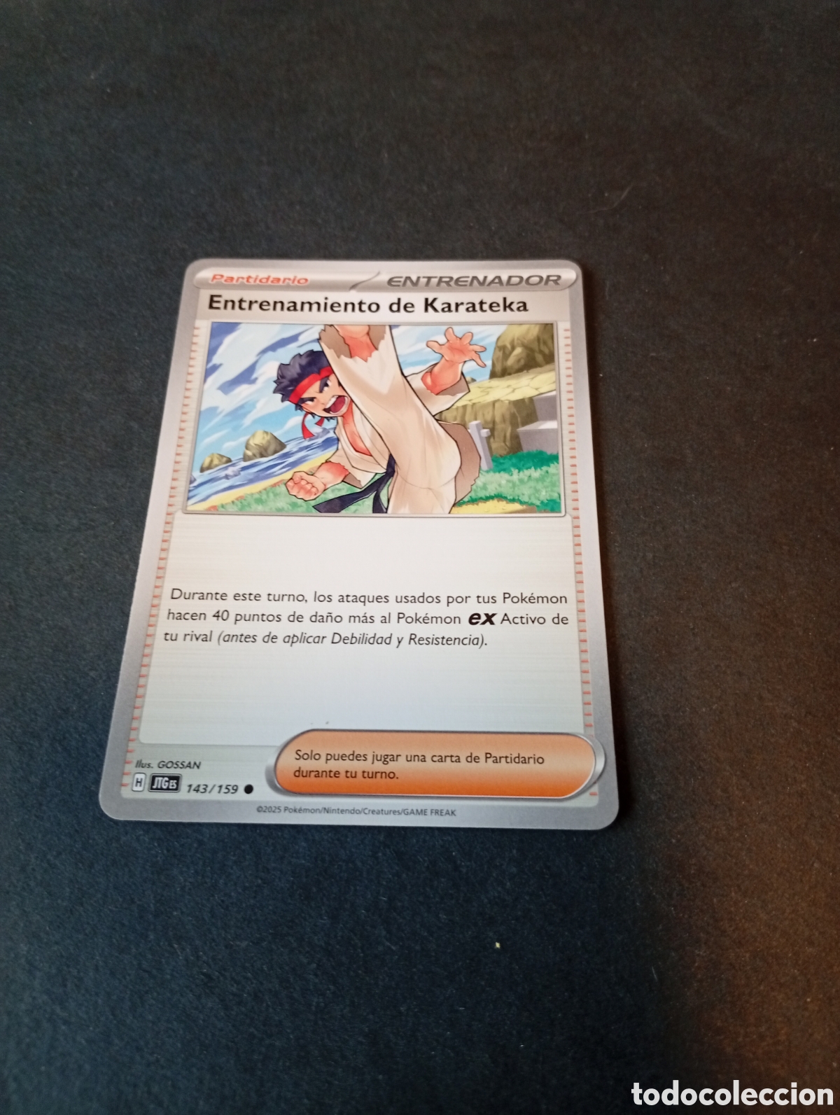 Otros Art&iacute;culos de Coleccionismo en Papel: Carta Pok&eacute;mon entrenamiento de Karateka