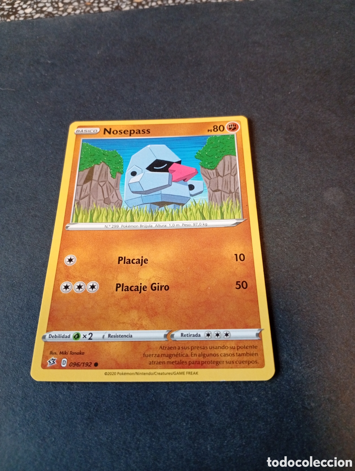 Otros Art&iacute;culos de Coleccionismo en Papel: Carta Pok&eacute;mon Nosepass