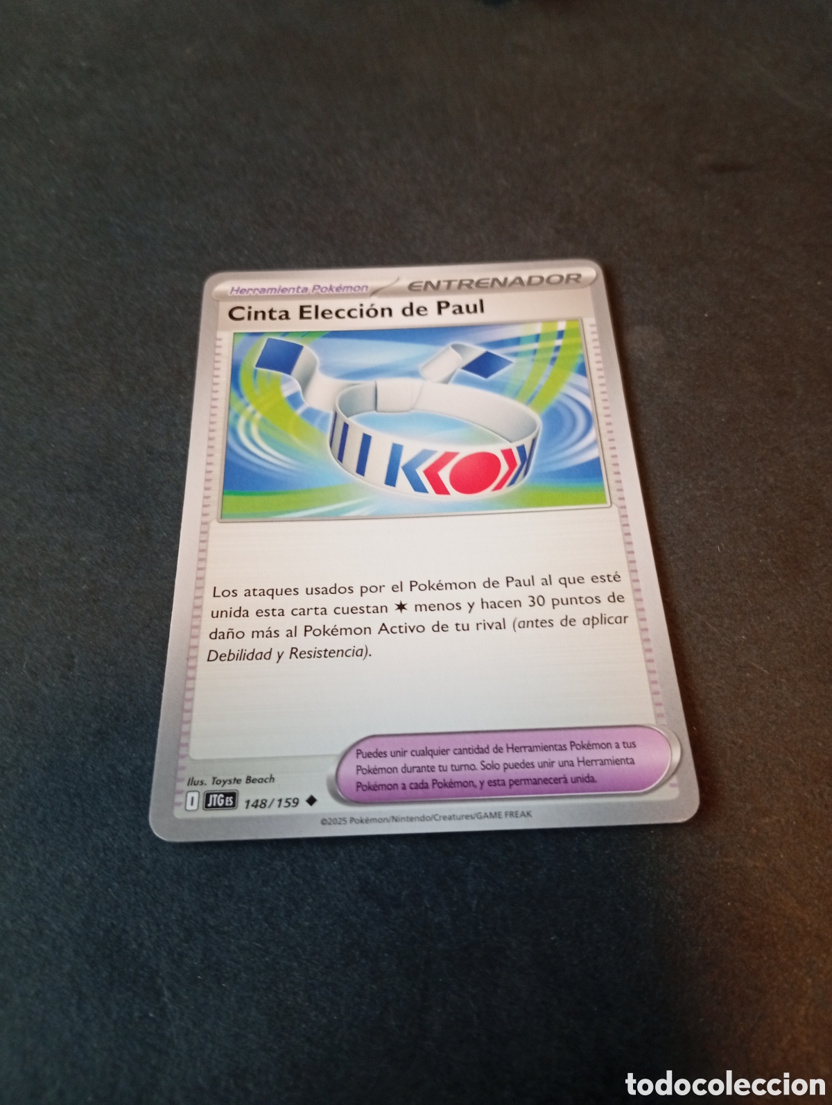 Otros Art&iacute;culos de Coleccionismo en Papel: Carta Pok&eacute;mon cinta elecci&oacute;n de Paul