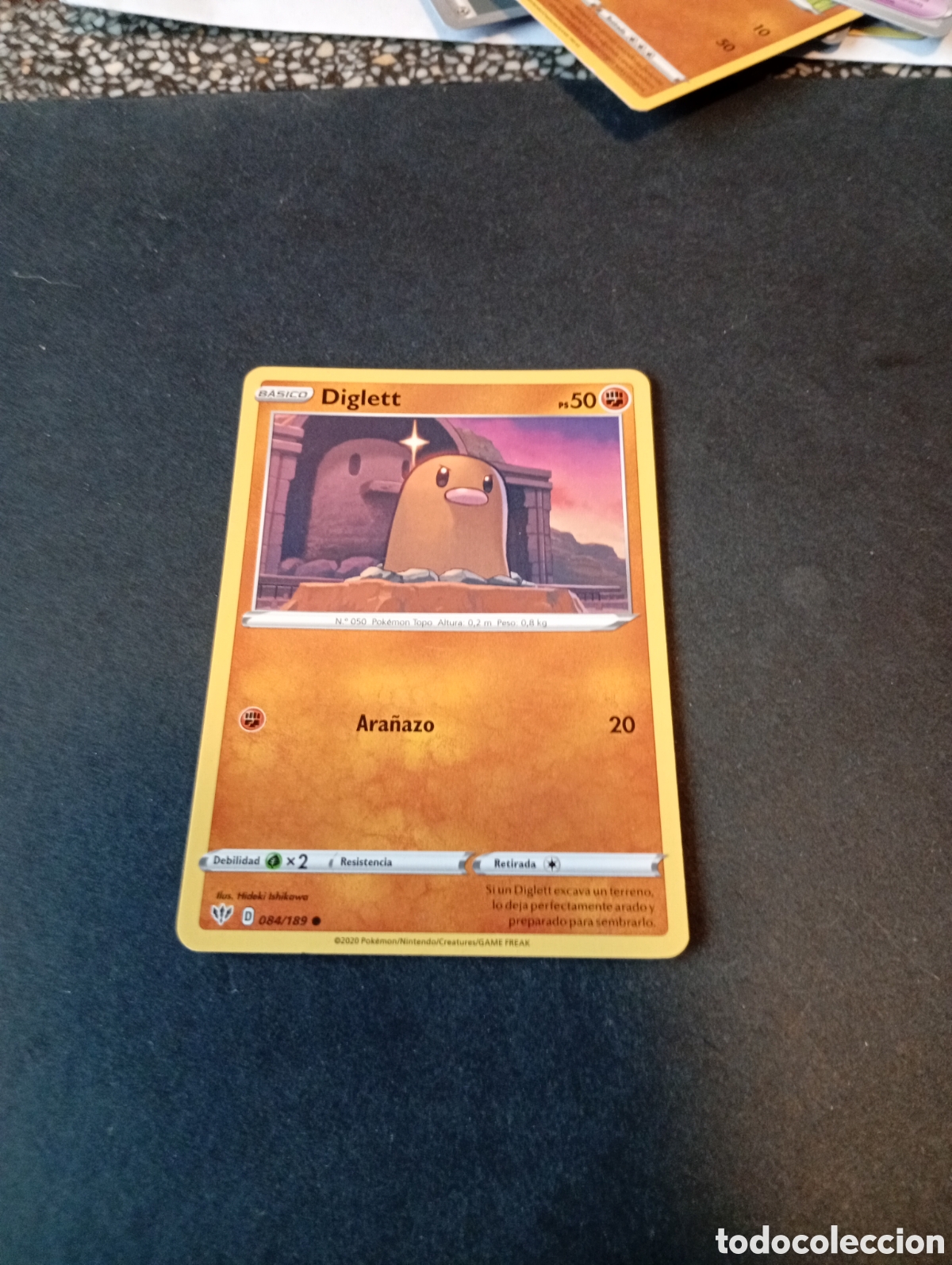 Otros Art&iacute;culos de Coleccionismo en Papel: Carta Pok&eacute;mon Diglett...