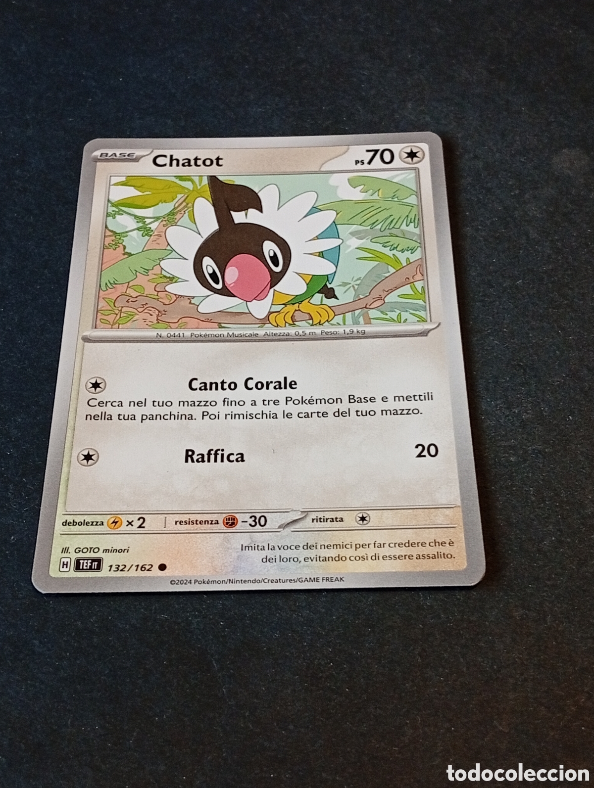 Otros Art&iacute;culos de Coleccionismo en Papel: Carta Pok&eacute;mon Chatot.....