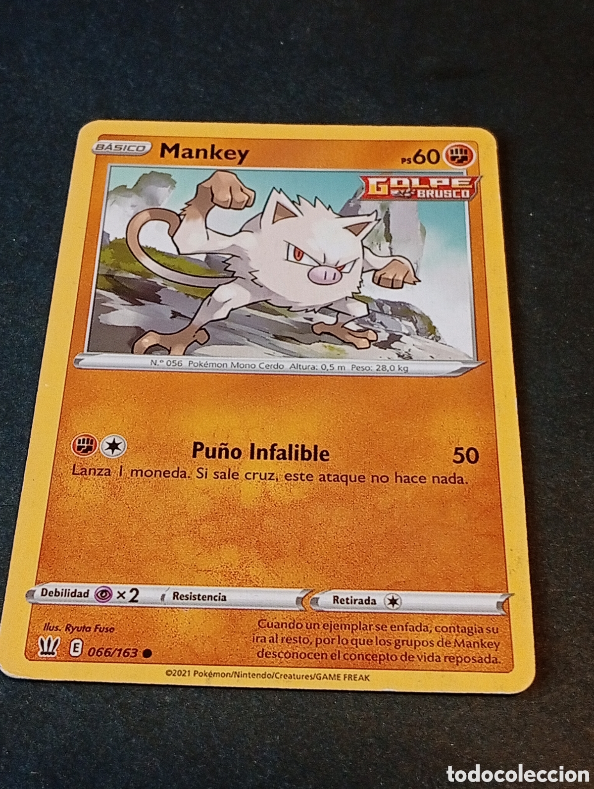 Otros Art&iacute;culos de Coleccionismo en Papel: Carta Pok&eacute;mon Mankey.....
