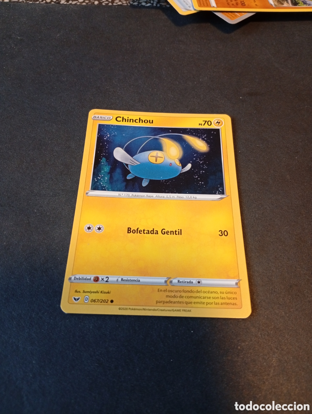 Otros Art&iacute;culos de Coleccionismo en Papel: Carta Pok&eacute;mon chinchou......