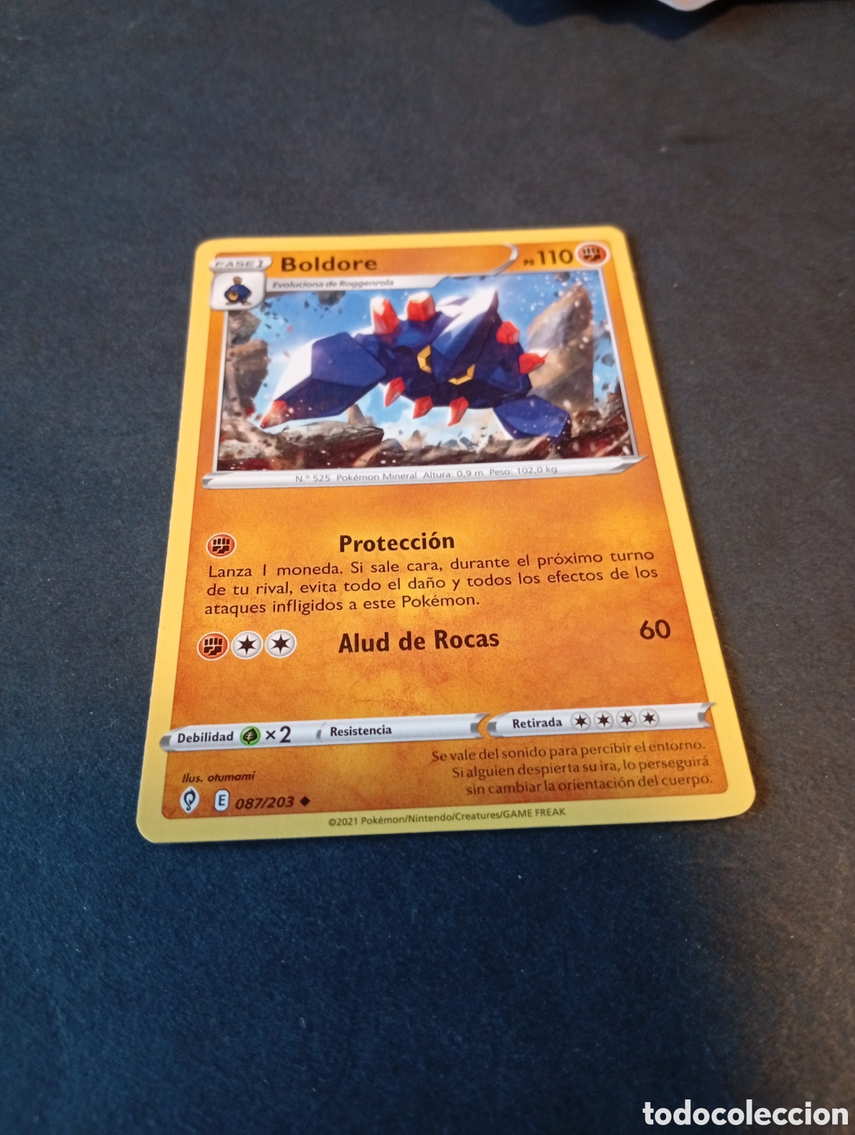Otros Art&iacute;culos de Coleccionismo en Papel: Carta Pok&eacute;mon Boldore......