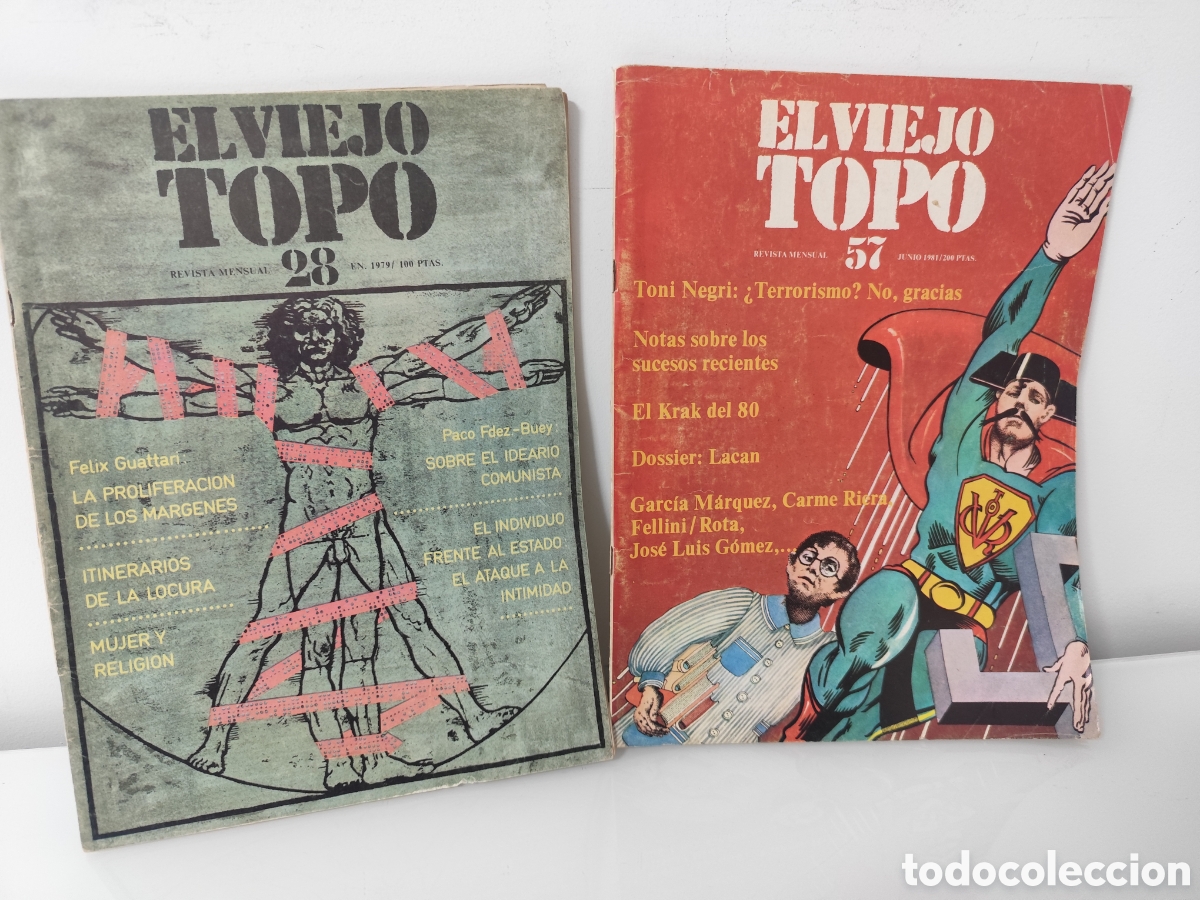 Altri oggetti di carta: 2 REVISTAS DE EL VIEJO TOPO N&ordm; 28 DE 1979 Y N&ordm; 57 DE 1981