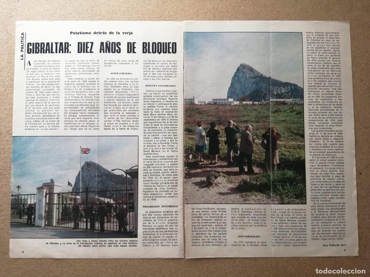 Otros Art&iacute;culos de Coleccionismo en Papel: REPORTAJE. GIBRALTAR, DIEZ A&Ntilde;OS DE BLOQUEO