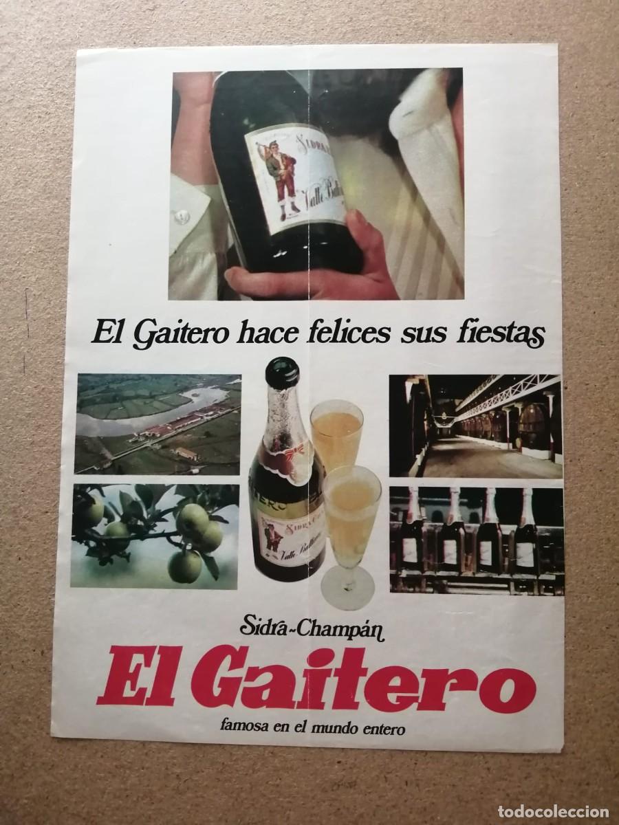 Otros Art&iacute;culos de Coleccionismo en Papel: ANUNCIO. SIDRA EL GAITERO