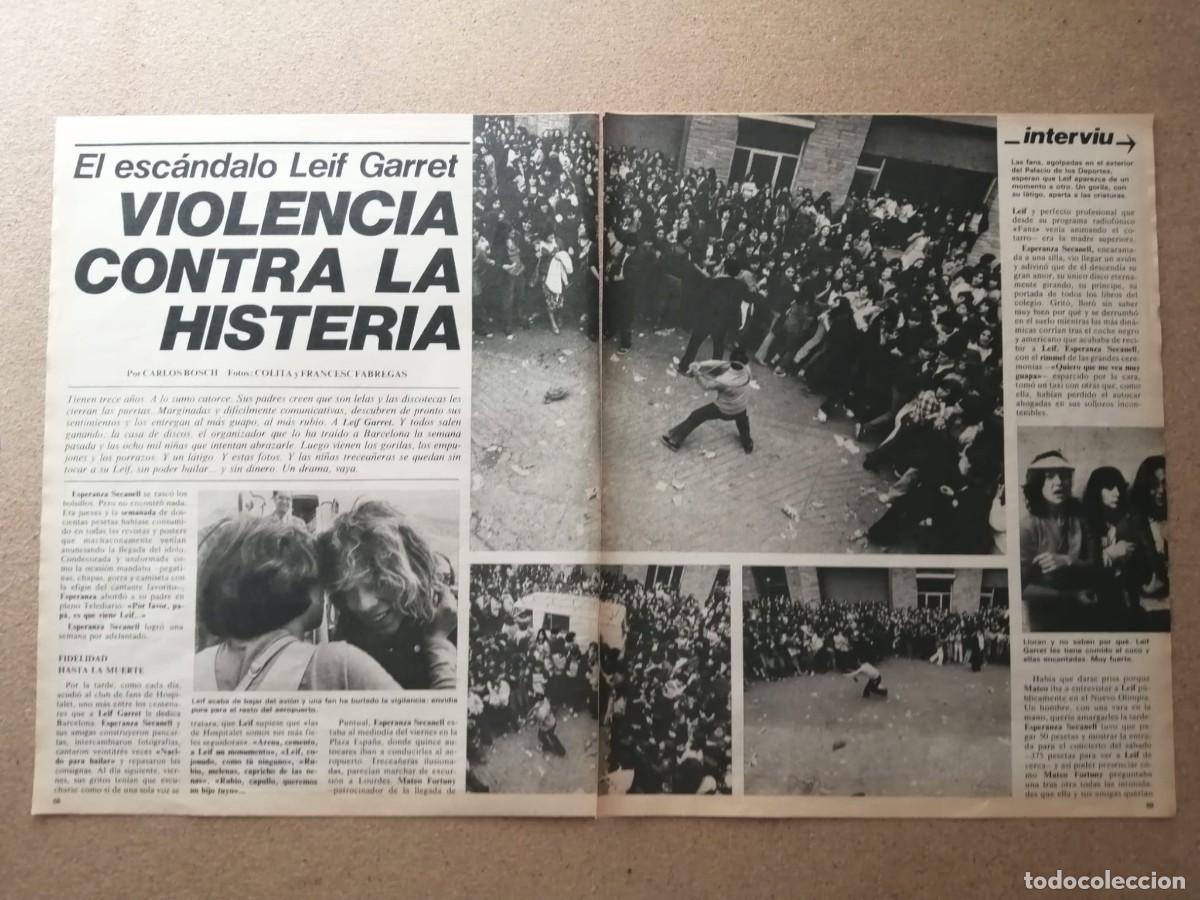 Altri oggetti di carta: REPORTAJE. EL ESCANDALO LEIF GARRET, VIOLENCIA CONTRA LA HISTERIA