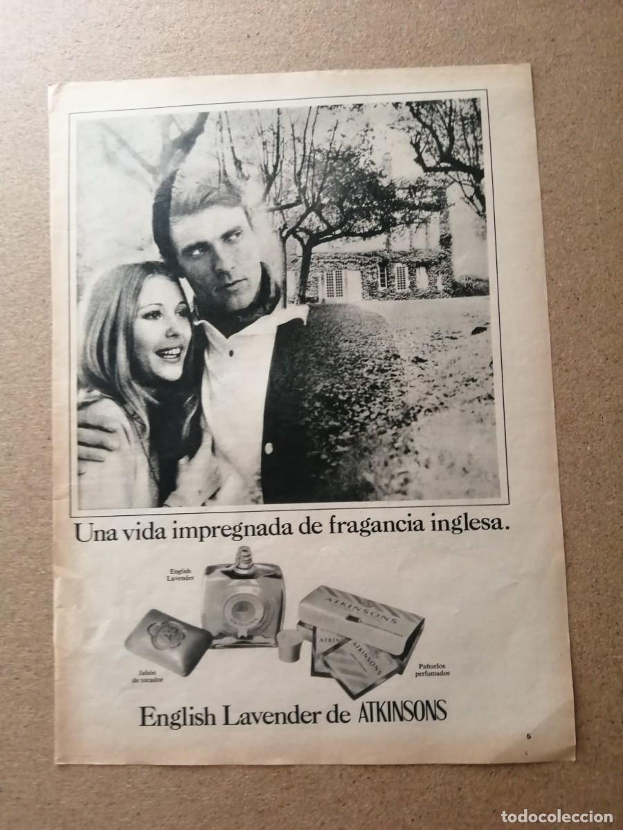 Otros Art&iacute;culos de Coleccionismo en Papel: ANUNCIO. ATKINSONS, LA AUTENTICA FRAGANCIA DE LA LAVANDA INGLESA
