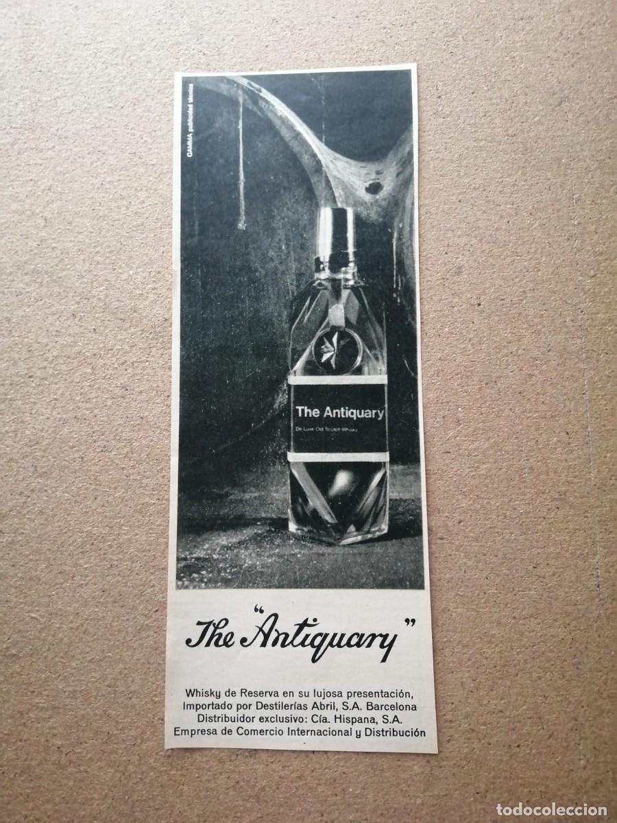 Otros Art&iacute;culos de Coleccionismo en Papel: ANUNCIO. WHISKY THE ANTIQUARY