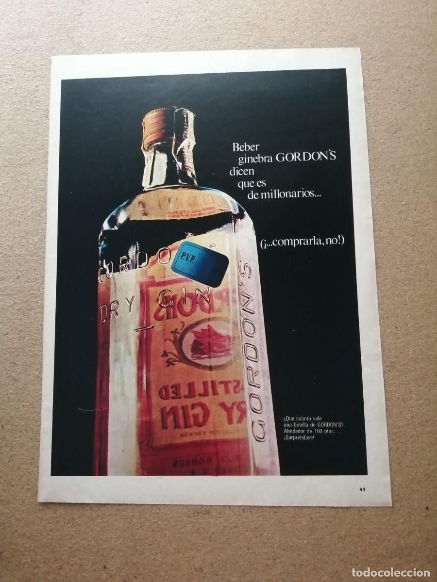 Otros Art&iacute;culos de Coleccionismo en Papel: ANUNCIO. GINEBRA GORDON'S