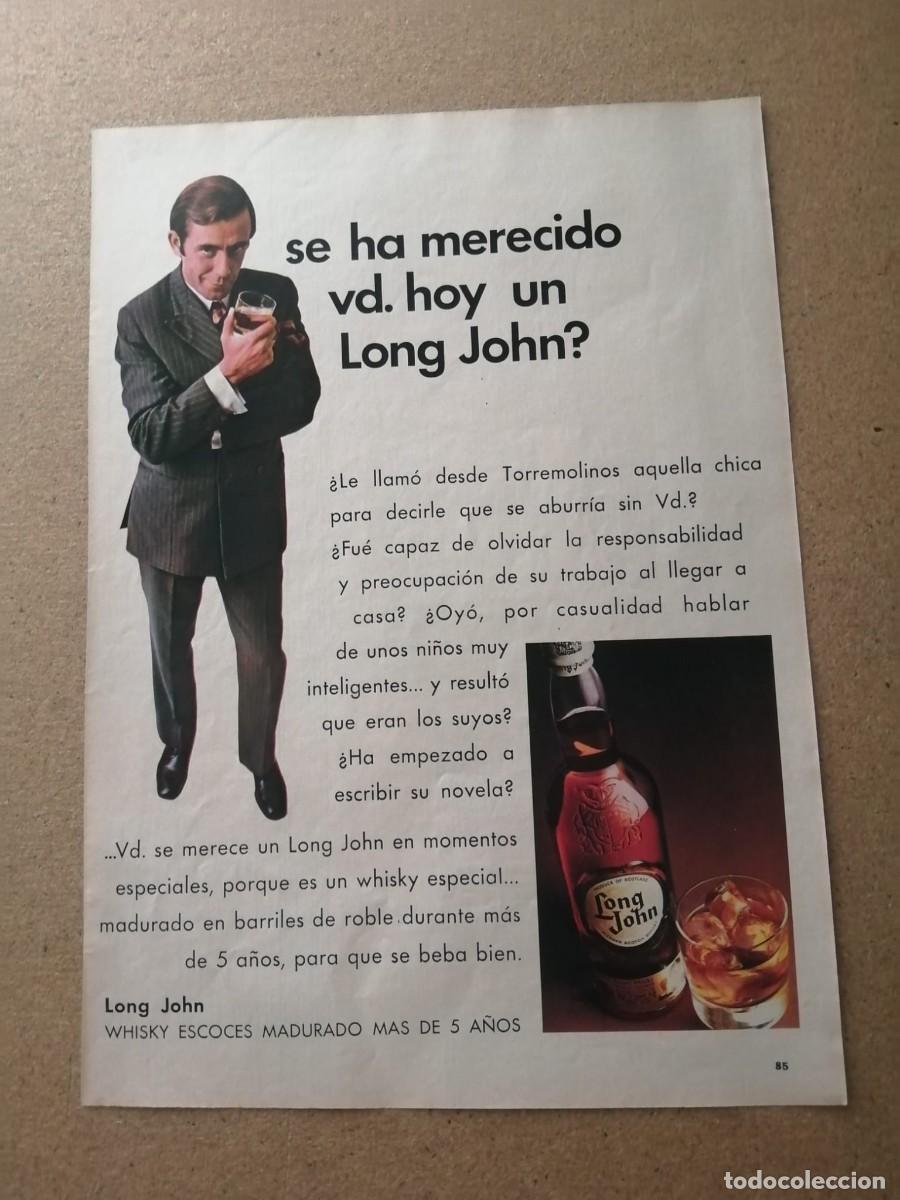 Otros Art&iacute;culos de Coleccionismo en Papel: ANUNCIO. WHISKY LONG JOHN