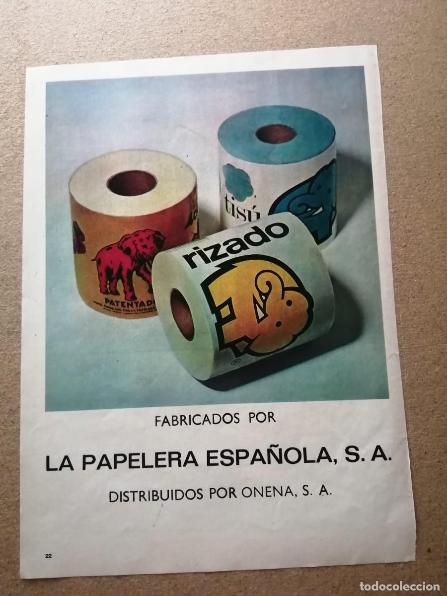 Otros Art&iacute;culos de Coleccionismo en Papel: ANUNCIO. PAPEL HIGIENICO FABRICADO POR LA PAPELERA ESPA&Ntilde;OLA S. A.