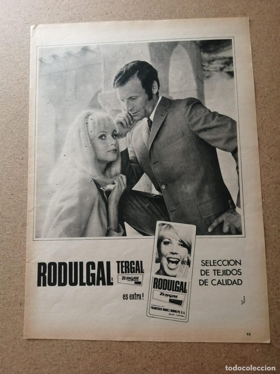 Otros Art&iacute;culos de Coleccionismo en Papel: ANUNCIO. RODULGAL TERGAL, TEJIDOS DE GRAN CALIDAD