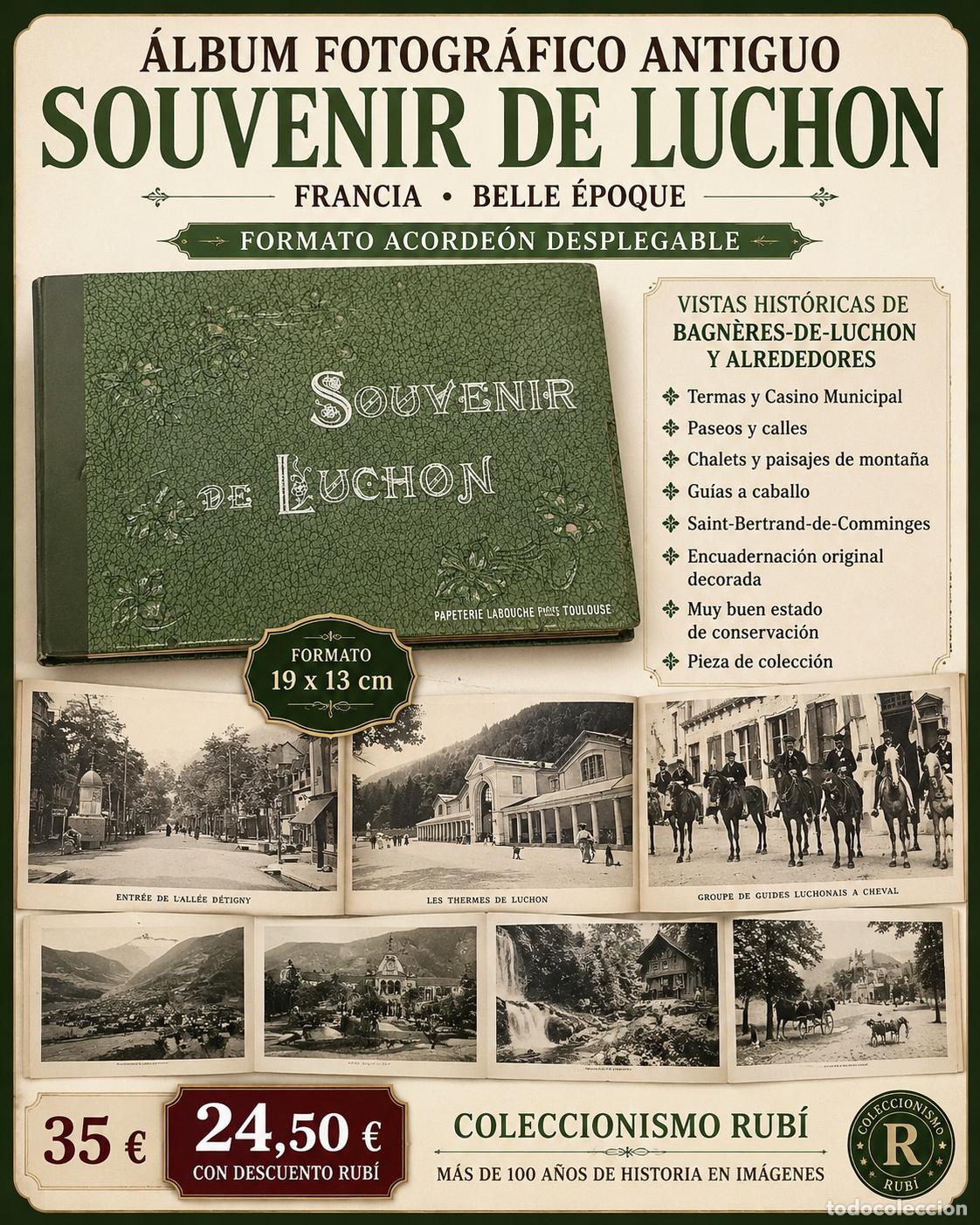 Otros Art&iacute;culos de Coleccionismo en Papel: &Aacute;LBUM FOTOGR&Aacute;FICO ANTIGUO SOUVENIR DE LUCHON | FRANCIA | BELLE &Eacute;POQUE | ACORDE&Oacute;N